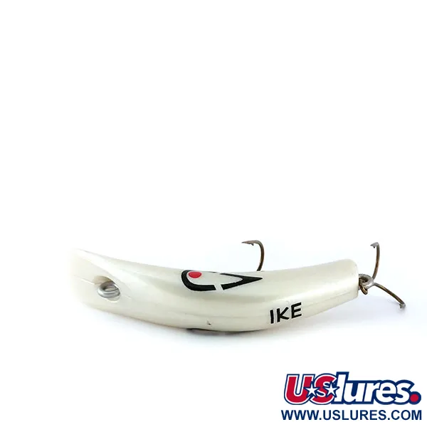 Lazy Ike Wobbler, Vit pärlemor, 6g, Bananformad, #9990