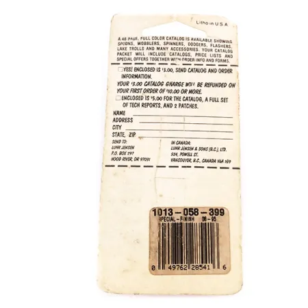 Luhr Jensen Lil' Kroc (Krocodile Stubby) Skeddrag, Röd/Nickel, 14g, #9996